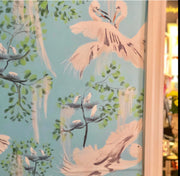 The Rookery Wallpaper in Blue or Gray