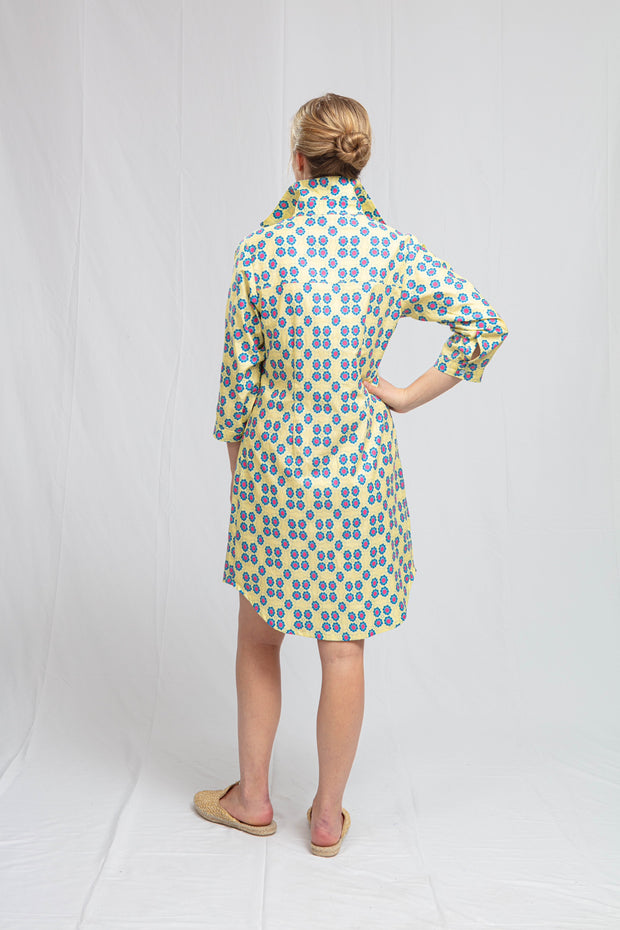 Waverly Sun Tile Shirt Dress