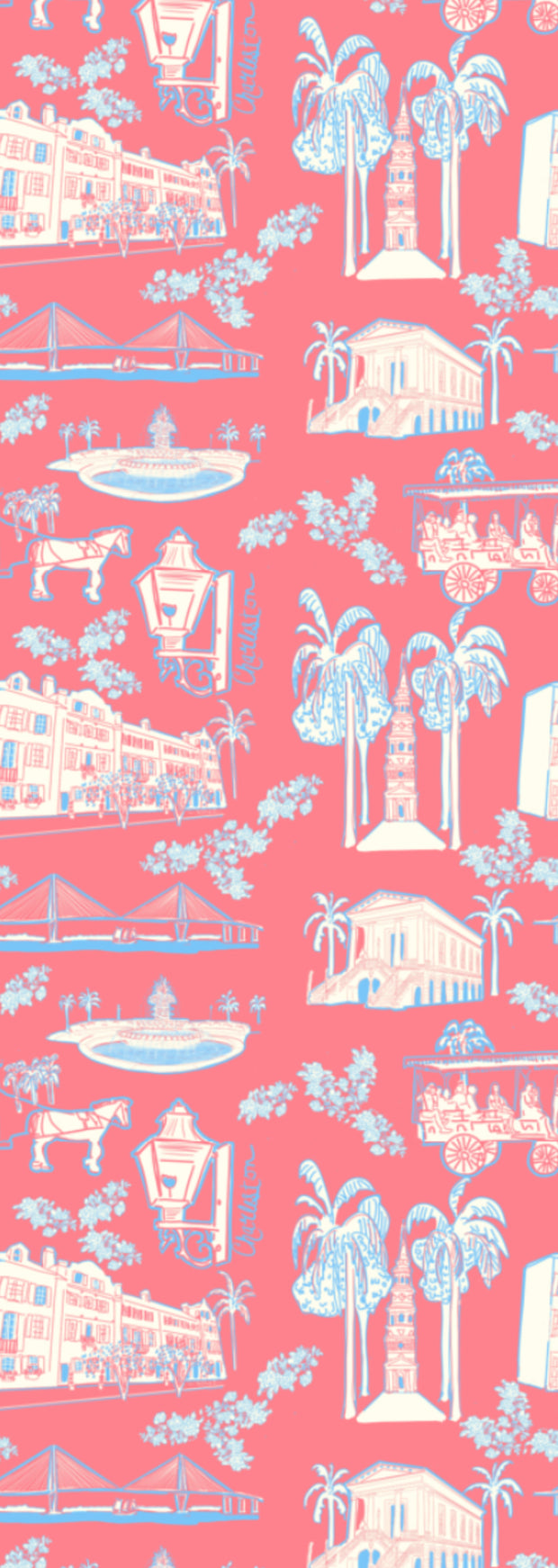 Charleston Toile Wallpaper- in Two Colorways