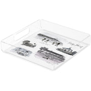 Small Square Black and White Pawleys Island Tray