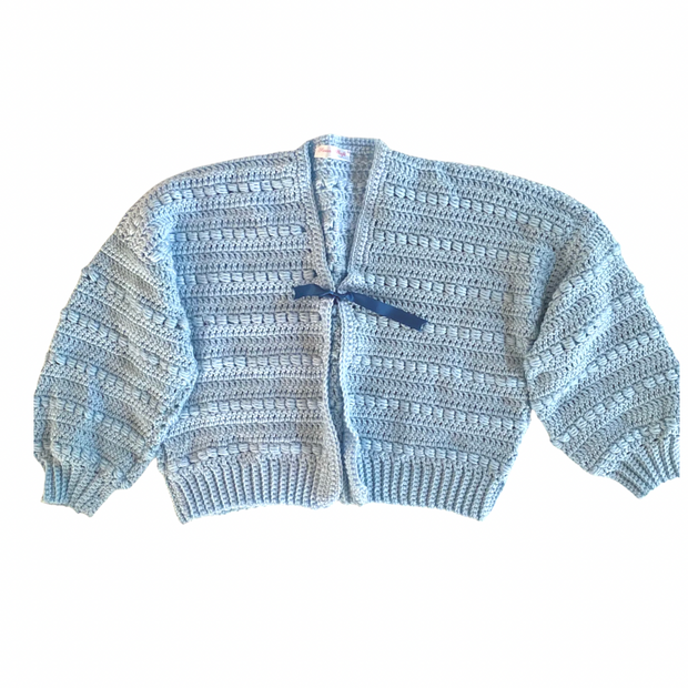 Cropped Crochet Cardigan
