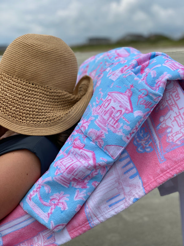 Pawleys Island Toile Beach Towel- in 6 Colors!