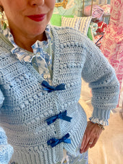 Cropped Crochet Cardigan