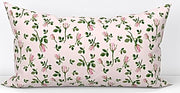 Pink Rosebud Lumbar Pillow